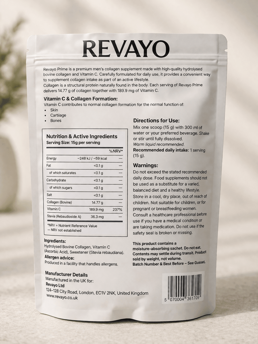 Collagen Dosage for Men: How Much Per Day? (UK Guide) - Revayo