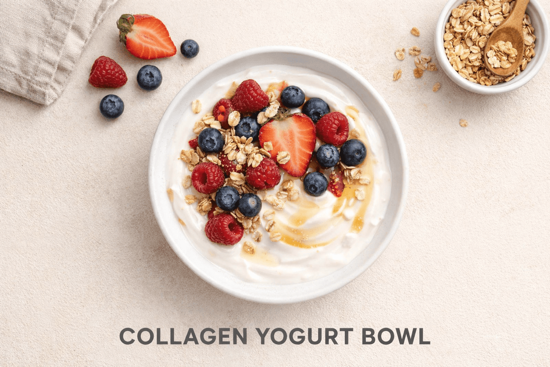 Collagen Greek Yogurt Bowl -  Simple Daily Recipe - Revayo