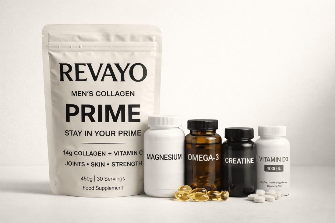Top 5 Supplements Every Man Should Consider After 30 - Revayo - Mens Collagen