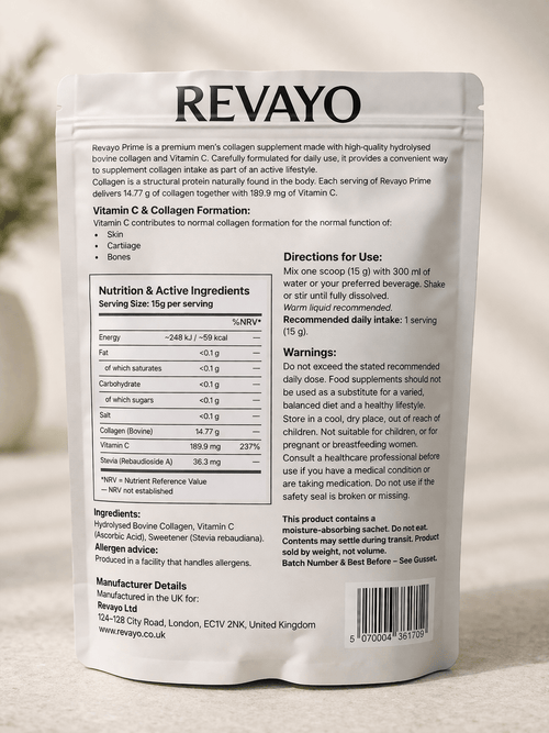 Revayo Prime | Men’s Collagen Supplement UK – Revayo